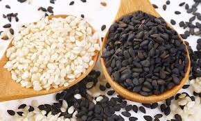 White sesame black sesame